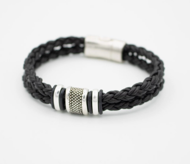 Black and Silver Outrigger Bracelet