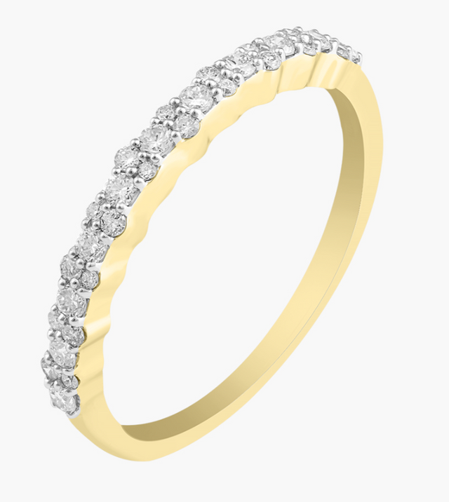 Diamond Dot Stacker Ring