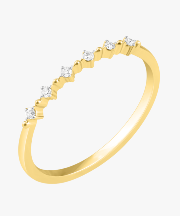 Dainty Natural Diamond Statement Ring