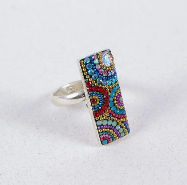 Rectangle Hue Adjustable Ring