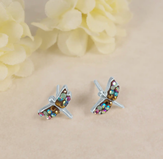 Mystic Dragonfly Post Earrings