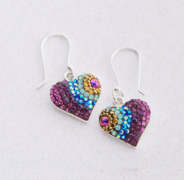 Vibrant Heart Earrings