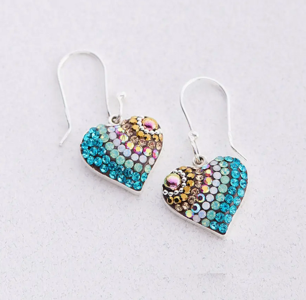 Vibrant Heart Earrings