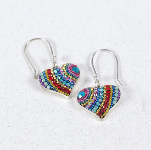 Vibrant Heart Earrings