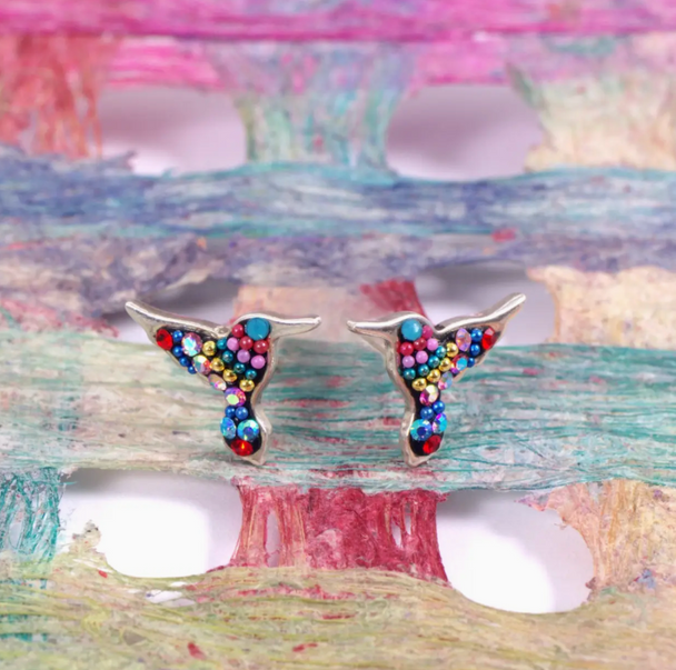 Hummingbird Post Earrings