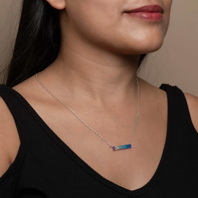 Thin Rectangle Necklace