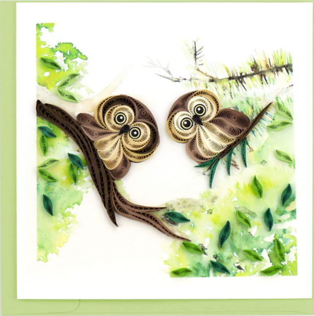 Owlets Everyday Quilled Greeting Card