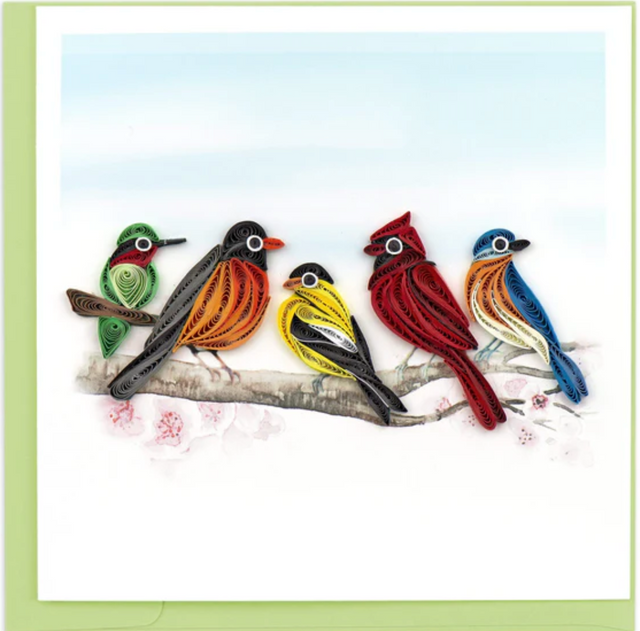 Songbirds Everyday Quilled Greeting Card
