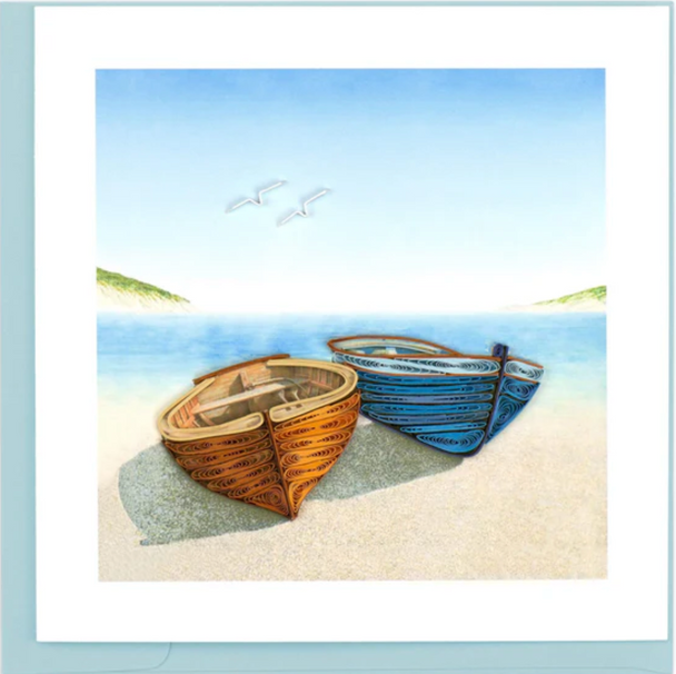 Quilled Boats Everyday Greeting Card