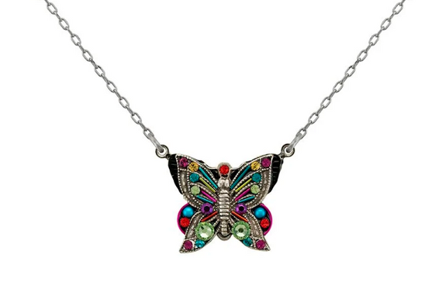 Filigree Butterfly Pendant Necklace