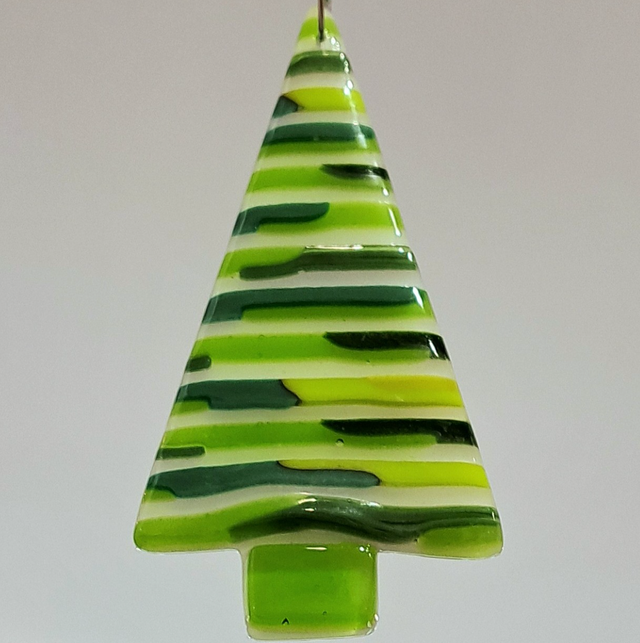 Green Stripe Tree Ornament