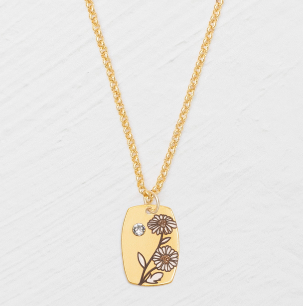 Birth Flower Necklace
