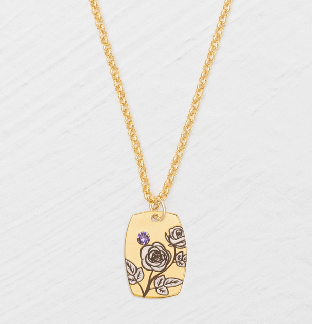 Birth Flower Necklace