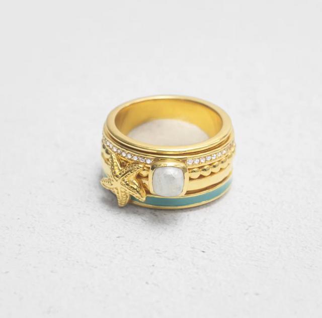 Seashore Multi Stack Ring
