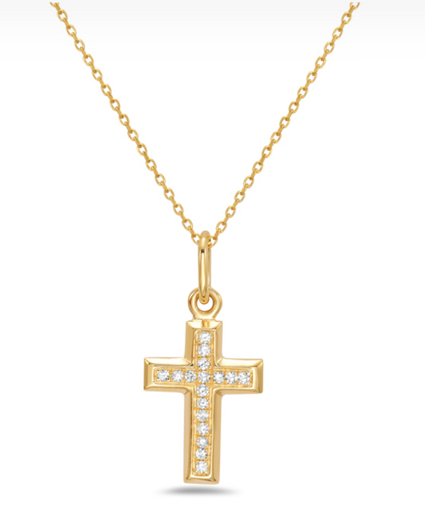 Diamond Cross Pendant Necklace