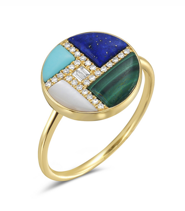 Abstract Lake Michigan Ring