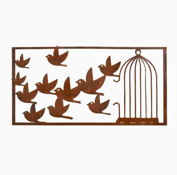 Bird Break Metal Plaque
