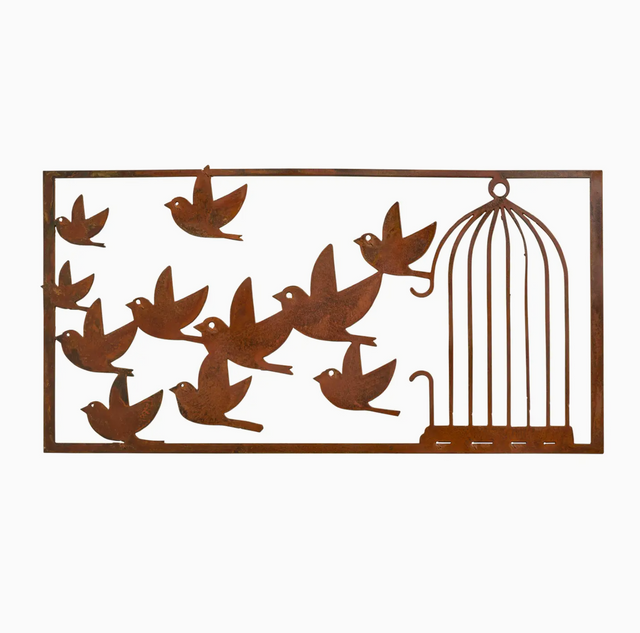 Bird Break Metal Plaque