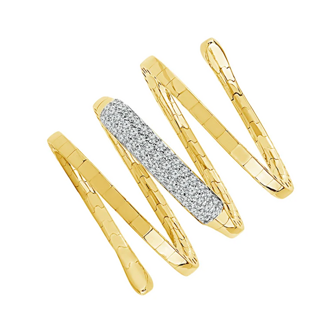 1/4 CT Diamond and 14K Yellow Gold Flexi Ring