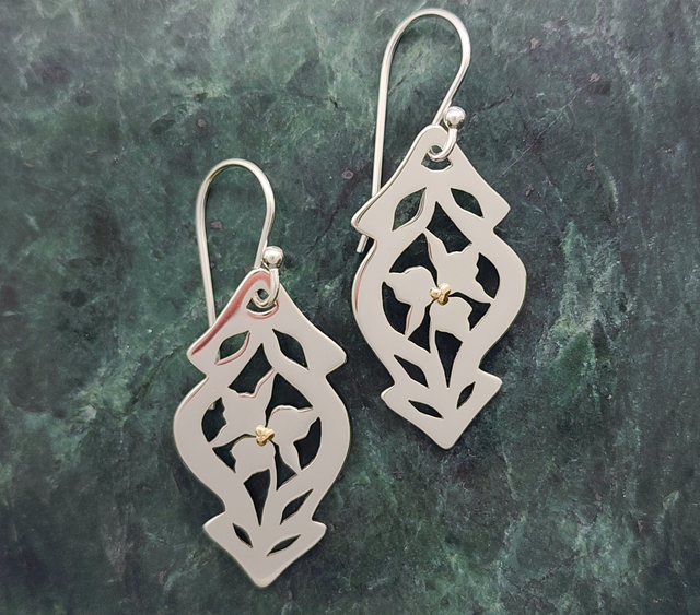 Larger Trillium Earrings