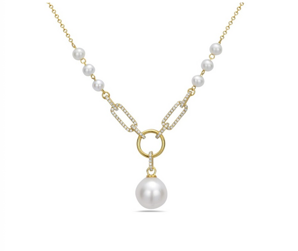 Geometric Freshwater Pearl Necklace