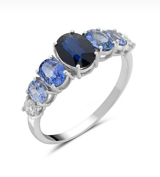 Ombre Sapphire Ring