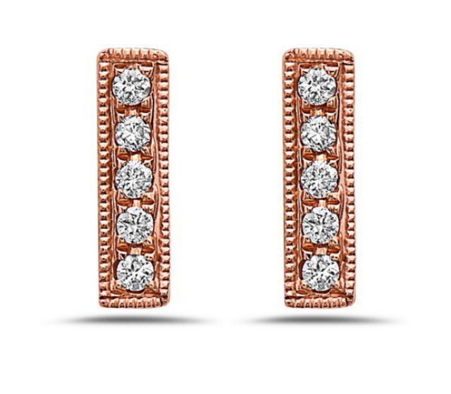 Diamond Stick Post Earrings