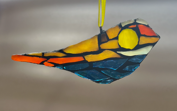 Horizon Bird Mosaic Ornament