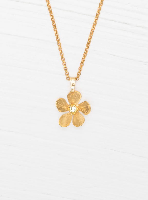 Plumeria Drop Necklace