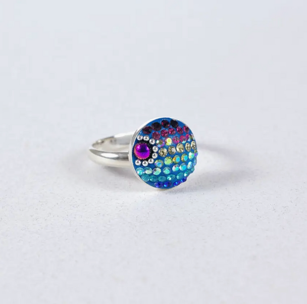 Small Brilliant Moon Adjustable Ring