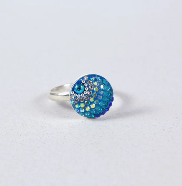 Small Brilliant Moon Adjustable Ring