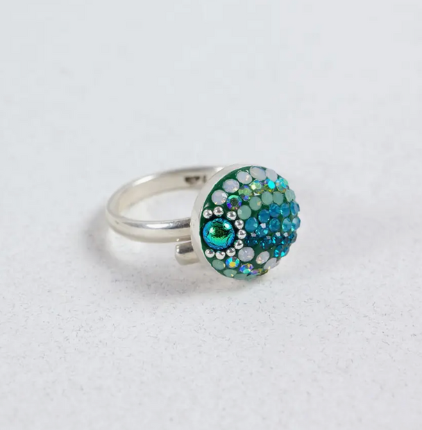 Small Brilliant Moon Adjustable Ring