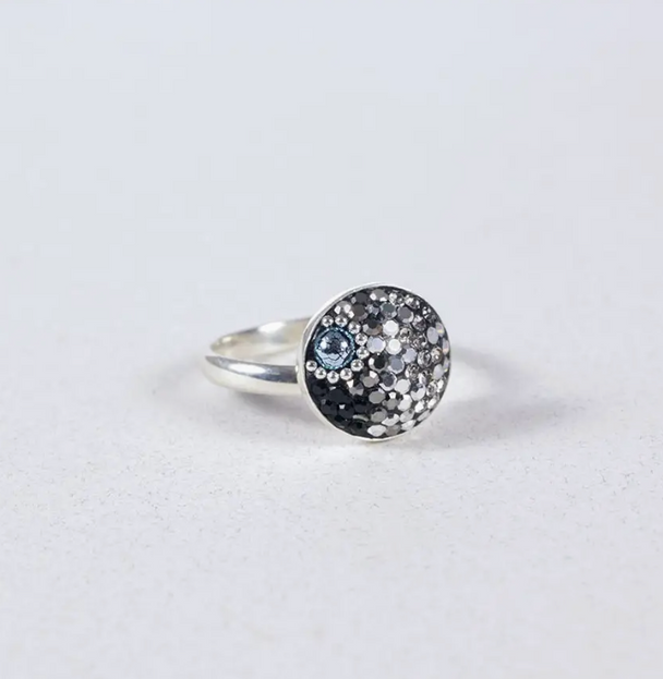 Small Brilliant Moon Adjustable Ring