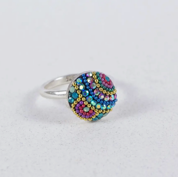 Small Brilliant Moon Adjustable Ring