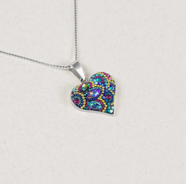 Mini Vibrant Heart Pendant