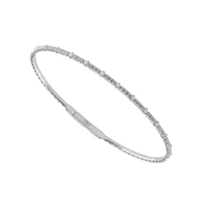 .2 CT Diamond Dot Flexi Bangle