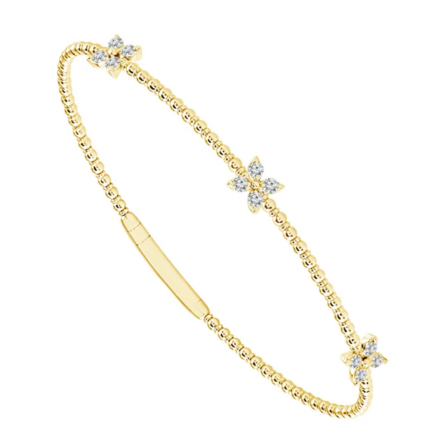 Diamond Florette Flexi Bangle