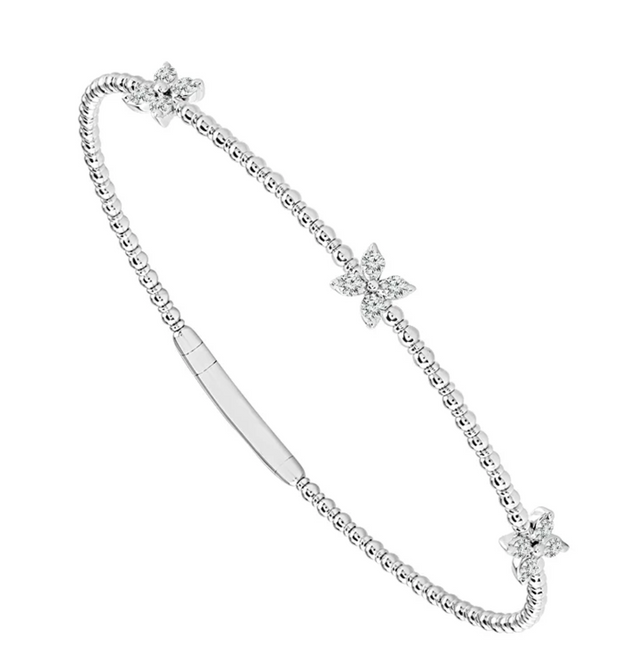 Diamond Florette Flexi Bangle