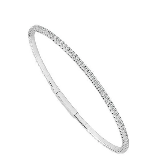 1.4 CT Classic Diamond Flexi Bangle