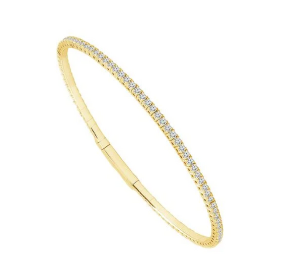 1.4 CT Classic Diamond Flexi Bangle