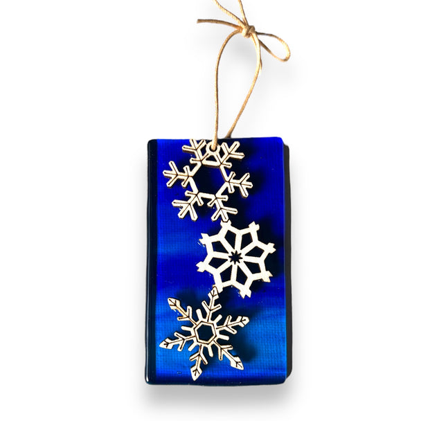 Snowflake Ornament Dark Blue