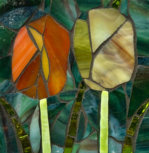 Tulips Mosaic Wall Hanging