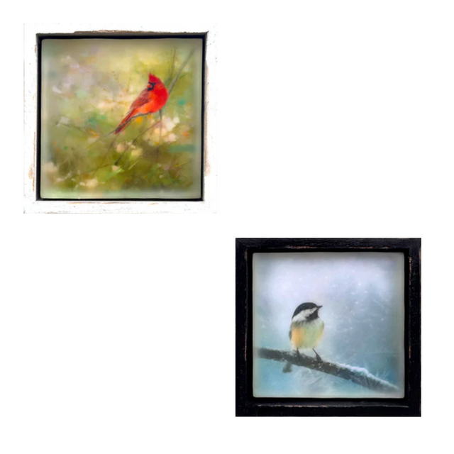 Winter Songbirds: Mini Encaustic Photograph Bundle