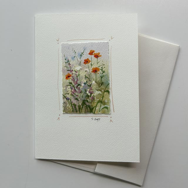 Wildflower I Hand-Painted Card