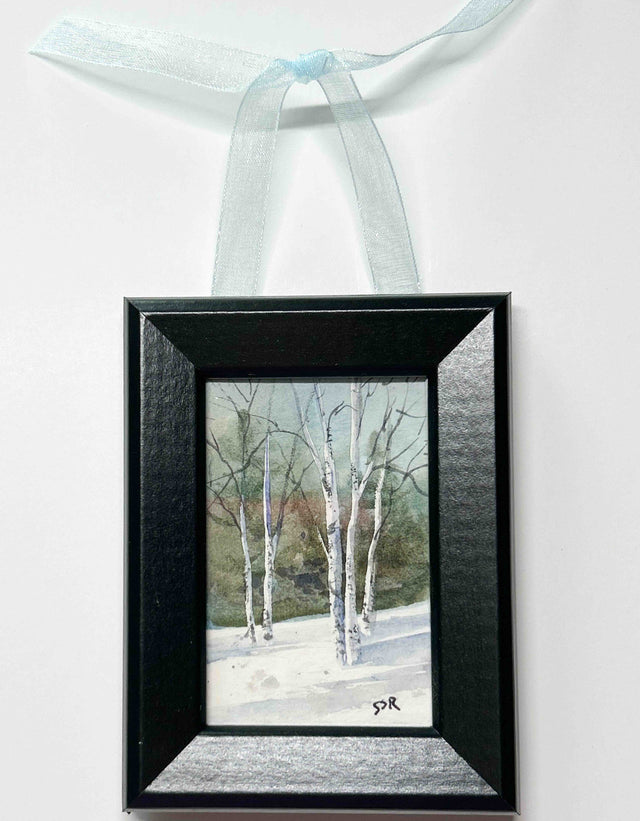 Winter Birches Ornament #3