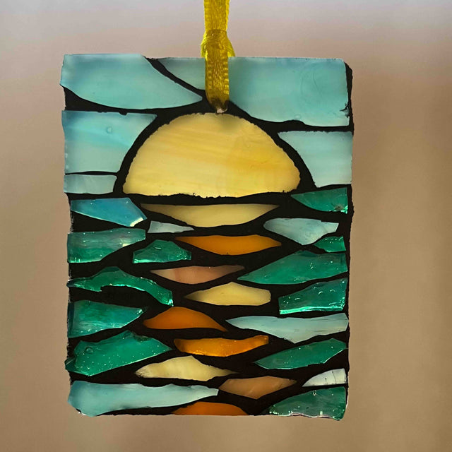 Yellow Rising Ornament