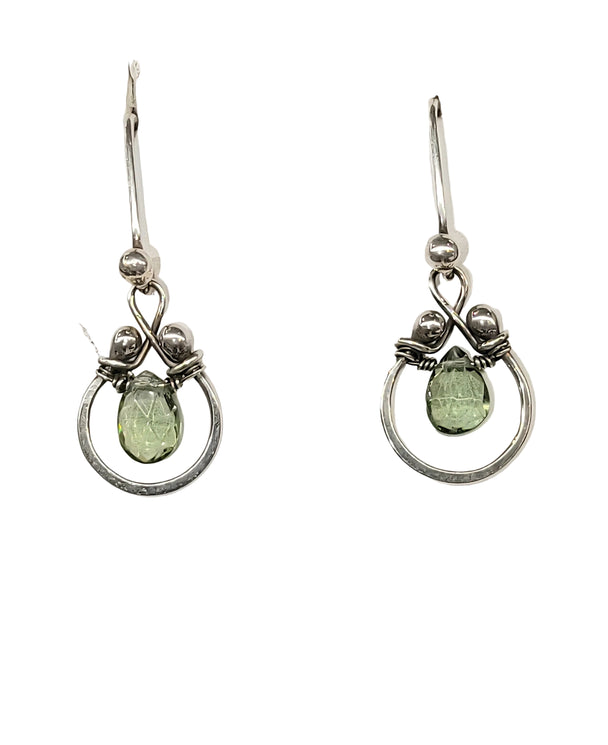 Apatite Horseshoe Earrings