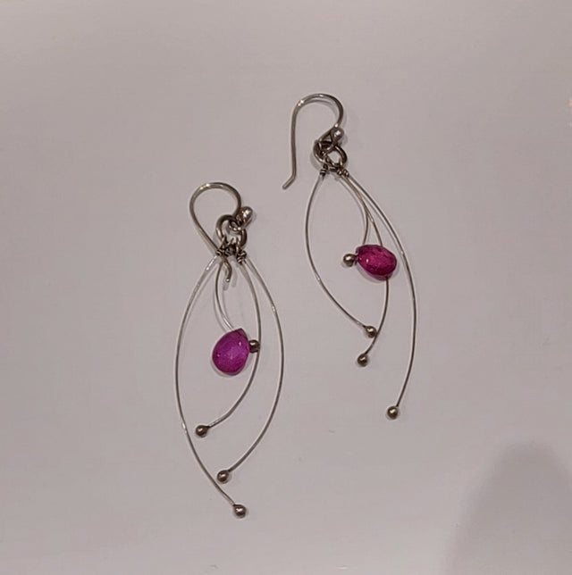 Sapphire Tickle Earrings
