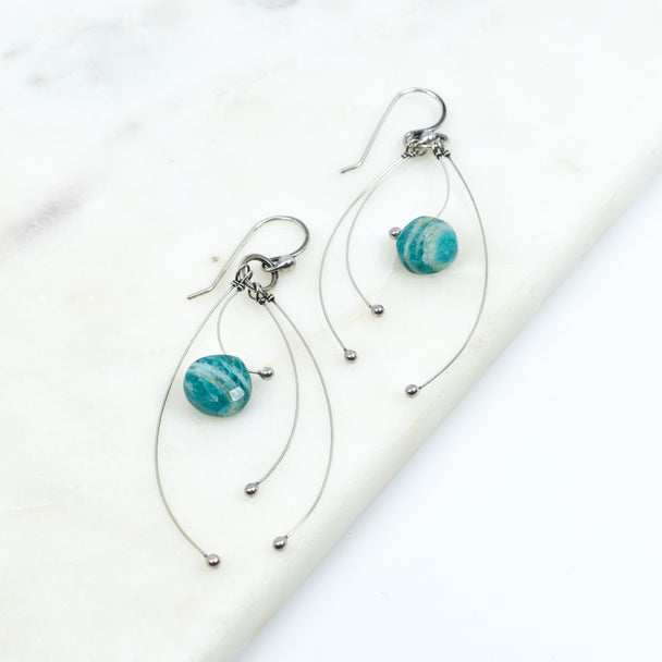 Amazonite Tickle Earrings