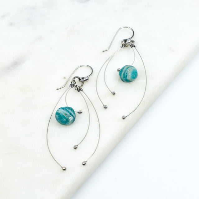 Amazonite Tickle Earrings